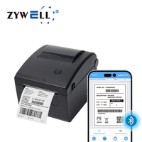 Imprimante d'étiquettes à code-barres ZYWELL ZY-3600, imprimante thermique directe de petite taille de 3 pouces, rouleau de papier autocollant, USB BT