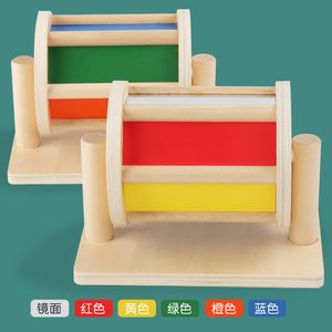 <span class=keywords><strong>Montessori</strong></span> — toupie éducatif en bois pour enfant, jouet musical aux couleurs de couleurs arc-en-ciel, tambour montesori - Product Image 6