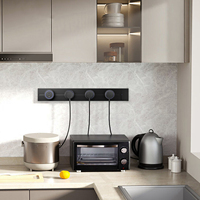 Sistema de Enchufes Móviles Touchmi Track Socket, Enchufe de Riel para Oficina y Cocina, Carga Rápida de 20W, Enchufe USB