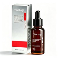 Essence faciale personnalisable de 15 ml, OEM, étiquette privée, sérum nettoyant pour le visage, pour une peau d'apparence saine