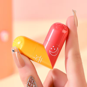 Bálsamo Labial Vegano Hidratante y Humectante con Protección Solar SPF, Doble Aplicador, para Parejas, con Péptidos, Personalizable - Product Image 1
