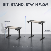 Bureau électrique silencieux AOR à design moderne avec plateau séparé, idéal pour la maison, l'apprentissage ou le bureau, couleur personnalisable, vente en gros directe usine