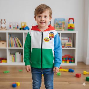 2025 dernière conception ludique Style multicolore coton garçons <span class=keywords><strong>Bape</strong></span> sweats à capuche enfants en gros sweats à capuche enfants vêtements - Product Image 1