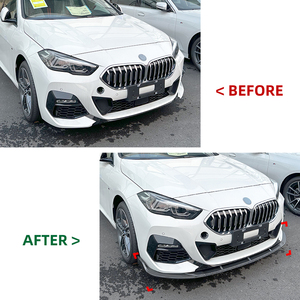 AMP-Z Offre Spéciale prix d'usine séparateur de lèvre de pare-chocs avant noir brillant de haute qualité pour BMW série 2 F44 M Sport <span class=keywords><strong>218i</strong></span> 220i 2020 +. - Product Image 2