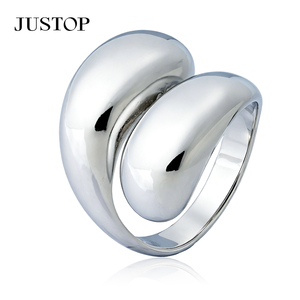 Bague hexagonale moderne en acier inoxydable, bague unisexe, bijoux de mode pour usage quotidien, bague cocktail géométrique - Product Image 6