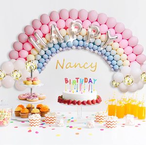 Macaroon latex tự làm bóng bay trẻ em bóng garlad Ballon Bleu Hoa Bóng bay Garland cho Đảng trang trí - Product Image 6