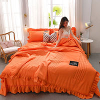 Couette d'été unie style coréen, couette rafraîchissante pour climatisation, ensemble de literie d'été