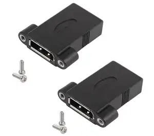 8K DP1.4 Acoplador de montaje en panel Displayport Hembra a hembra Adaptador de extensión directa, para montaje fijo en tableros o