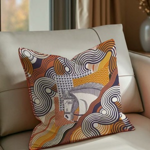 Venta al por mayor de lujo Europeo funda de cojín 45x45 caballo diseño fundas de almohada para Hotel y decoración del hogar - Product Image 4