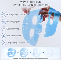 Masque facial en hydrogel au peptide de cuivre GHK-Cu, marque privée, niacinamide, acide hyaluronique, raffermissant, hydratant, fabricant OEM ODM