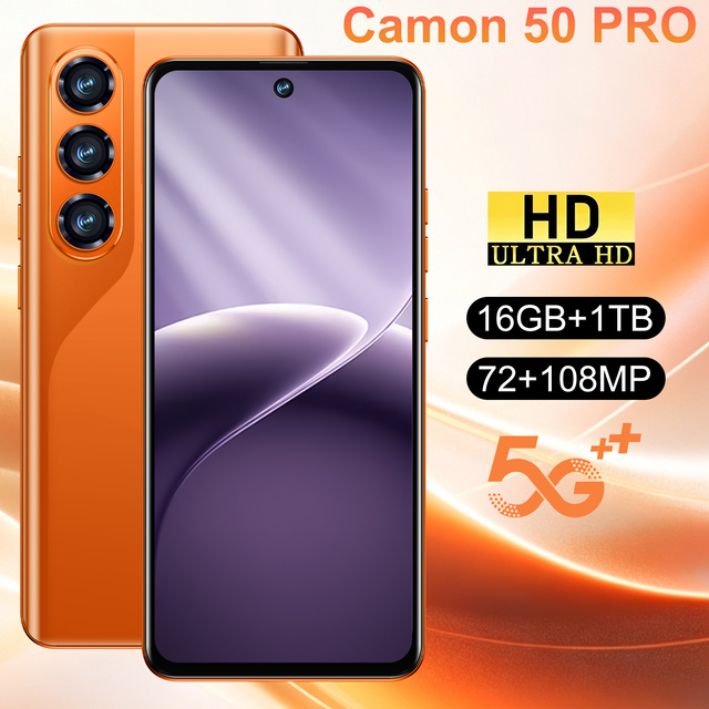 Camon 50 Pro 5G Big Battery Smartphone 8000mAh Long Standby Snapdragon 8 Gen 3 16GB 1TB 7.3" 108MP Camera Android 15 Phone
