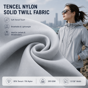 Tela de Mezcla de Tencel y Nailon, Modelo Nuevo y Moderno 2027, Tela para Abrigos, Envío de Muestra Gratuita - Product Image 6