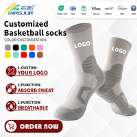 Calcetines deportivos de vestir para hombre con logo personalizado, antideslizantes, acolchados, con agarre, calcetines 3D con parte inferior de toalla digital, ideales para primavera.