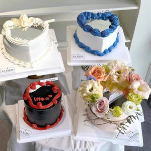 Décoration de gâteau : Dans le miroir est <span class=keywords><strong>mon</strong></span> <span class=keywords><strong>bien</strong></span>-<span class=keywords><strong>aimé</strong></span> - Décoration de gâteau en acrylique pour la Saint-Valentin - Product Image 1