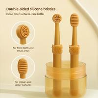 Brosse à dents en silicone souple pour chiens et chats, kit de brosses de nettoyage dentaire pour animaux de compagnie, vente en gros