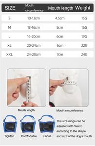 Bozal de perro mascota de malla de poliéster al por mayor, bozal de perro ajustable de seguridad antiladridos para caminar al aire libre - Product Image 2