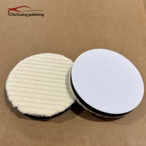Professionelle Dual-Action-Poliermaschinen 5\" Universal-Wollpolierpad 100% Natürliche Wolle Klettverschluss Lackkorrektur - Product Image 2
