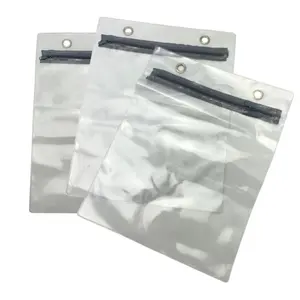 Factory supplier Customized different size clear pvc bag with zipper