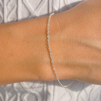 eManco Lot de 10 Bracelets Fins en Acier Inoxydable avec Chaîne O et Jonc Ajustable Minimaliste pour Femme, Idéal pour le Quotidien et le Superposition