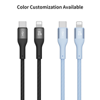Kabel Pengisian Cepat USB-C ke IOS 27W Anti-Keringat dengan PIN yang Ditingkatkan untuk iPhone 6-14, Sesuai Standar OEM EU US