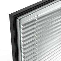 Porte vitrée à persiennes extérieures, double vitrage, en alliage d'aluminium trempé, étanche, à rupture de pont thermique, pour ferme, villa, jardin