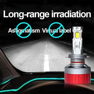Sıcak satış 80W yüksek güç süper parlak Led farlar H1 H4 H7 H11 lamba araba oto aydınlatma sistemleri için araba far