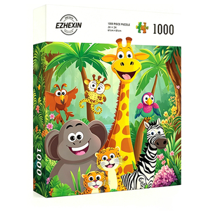 Rompecabezas de Animales Adorables de Primera Calidad para Adultos, 1000 Piezas con Letras en el Reverso, Difíciles, Imposibles, Desafiantes, Rompecabezas Familiares - Product Image 1