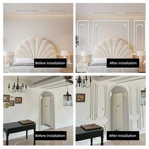 Moulures décoratives autocollantes en PVC, <span class=keywords><strong>bandes</strong></span> <span class=keywords><strong>de</strong></span> finition pour cadres <span class=keywords><strong>de</strong></span> miroir, moulures murales pour la mise en forme des murs <span class=keywords><strong>de</strong></span> fond et le bordage - Product Image 5