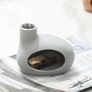 Palo Santo personnalisé titulaire décorations pour la maison en céramique bavure <span class=keywords><strong>Saga</strong></span> brûleur titulaire encens bougeoirs pour la sauge - Product Image 3