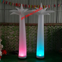 Pilier d'arc de fleur gonflable avec la LED pour l'événement, pilier gonflable de LED pour la publicité
