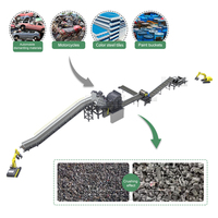 Komplette Schrottmetall-Recyclinganlage Hochleistungs-Schreddersystem zur Motor-, Kupfer- und Aluminiumrückgewinnung