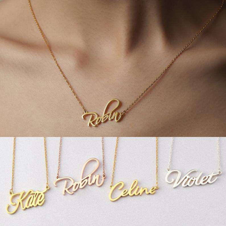 Collana Oro 18k Nome Personalizzato | Confronta Prezzi - Foto 8