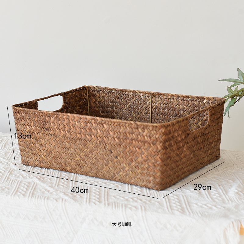 Coffee-colored, large size, 40cm long, 29cm wide, 13cm high
