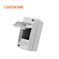 Boîte de Distribution électrique en plastique HT-2Way IP65 étanche 63A MCB pour boîtier d'instrument électronique d'alimentation 2 voies