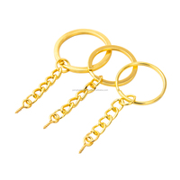 Chaveiro com anel para pendurar, chaveiro personalizado com abertura de ouro/olho de ovelha para joias llaveros