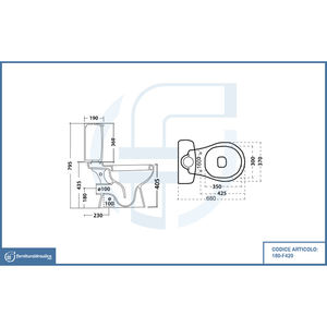 Fern Wall-Hung <b>Toilet</b> Bowl for Monoblock Modern Bathroom <b>Accessory</b> - Product Image 2