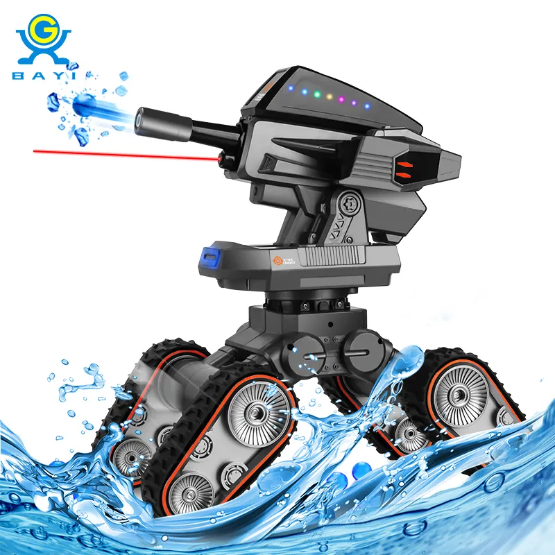Deformation RC Tank Water Ball Car Shooting Gel Bullets(Bomb) Remote Control Master Armored Splater with Infra-red Tracking