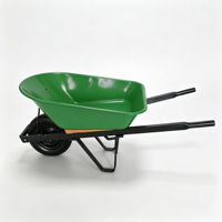 Brouette de chantier WB7805 200 kg, économique, avec plateau métallique et roue pneumatique 4.00-8, pour la ferme