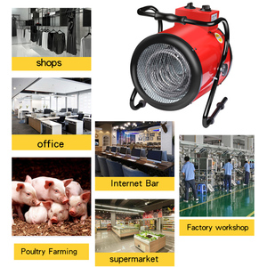 Nuevo Ventilador Calefactor Eléctrico Industrial Portátil de Acero, Ahorro de Energía, Aire Caliente, para Cuarto, Ganado, Rojo, 2 Años de Garantía - Product Image 6