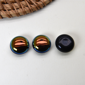 Perles synthétiques ABS blanches en forme de cabochon à dos plat, perles plates à dos plat, perles en vrac pour la décoration DIY, vente en gros, demi-perles rondes - Product Image 2