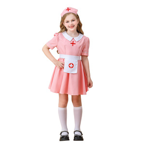 Disfraz de Enfermera Rosa para Niñas, Disfraz de Doctora para Halloween, Vestido para Actuaciones Escénicas, Venta al por Mayor - Product Image 6