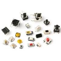 Interrupteur Tactile 12V à Montage sur PCB, Bouton Poussoir en Plastique, Structure Électronique avec Combinaison 1NO1NC, 12mm
