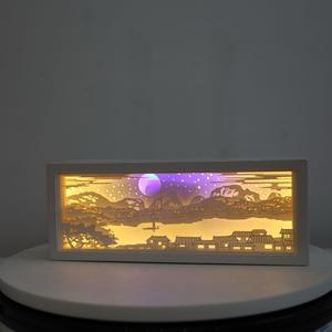 Veilleuse de Table LED 3D Découpée en Papier, Lampe de Chevet pour Chambre, Cadeau Idéal pour Fêtes, Fête des Mères, Amie, Enfants - Product Image 6