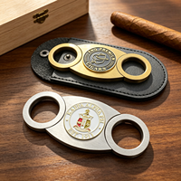 Couteau à cigares avec motif gravé, accessoire pour fumeurs, faible MOQ disponible