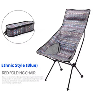 Chaise de camping en métal légère, design compact, sac de transport facile inclus pour les voyages et la pêche - Product Image 1