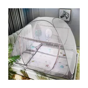 Draagbare Pop-Up Klamboe Tent Voor Bed Opvouwbare Klamboe Met Netbodem Voor Twin-Tot Kingsize Bed