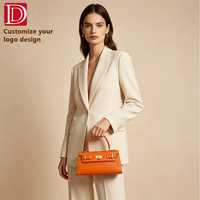 Échantillon Gratuit Sac à Main Rectangulaire en Cuir Grainé Personnalisé avec LOGO pour Femme, Fermeture Métallique, Poignée Supérieure, Style Rétro, Mini Sac de Luxe Tendance