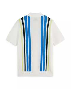 Camiseta informal personalizada, camisa al por mayor, Polo de manga corta de algodón transpirable a rayas, Polo de punto para hombre con cuello - Product Image 4