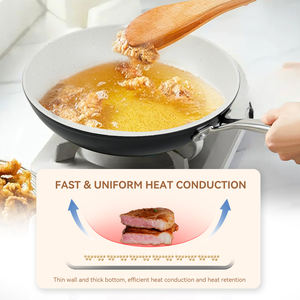 Non-Stick Granite Coating Frying <b>Pan</b> 5-Layer Cookware with Stainless Steel Handle Induction Compatible & Dishwasher Safe - Product Image 3