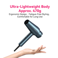 Sèche-cheveux professionnel compact haute vitesse FirePhoenix M2 MAX pour salon et hôtel, moteur BLDC 2800W
